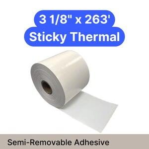 sticky 3 1/8" x 263' semi-removable