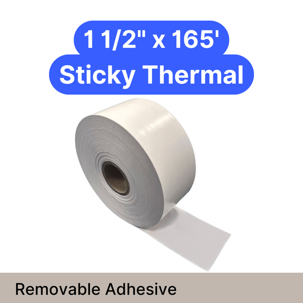 1 1/2" x 165' removable labels