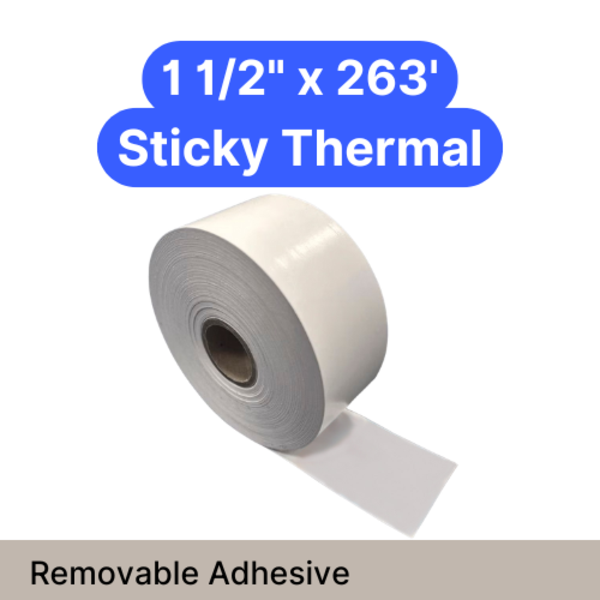 1 1/2" x 263' removable sticky roll