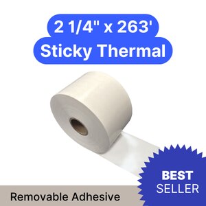 2 1/4" x 263' removable sticky roll