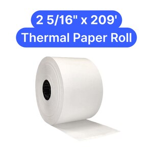 2 5/16" x 209' thermal paper