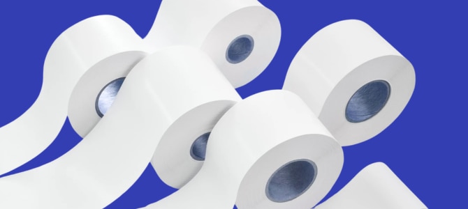 Sticky Back Thermal Linerless Labels